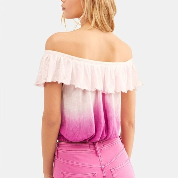 Free People Cora Lee Ombre Ruffled Tank Top - Picture 2 of 7